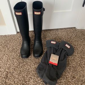 Hunter Rain Boots & Boots Socks